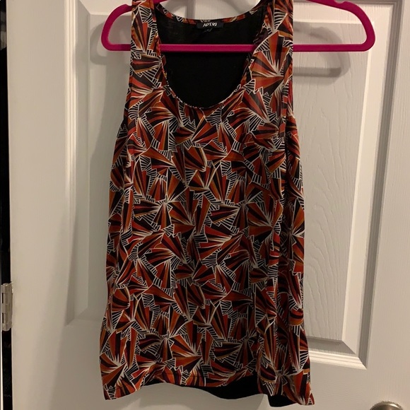 Apt 9 Satin Geometric Tank - Picture 1 of 4